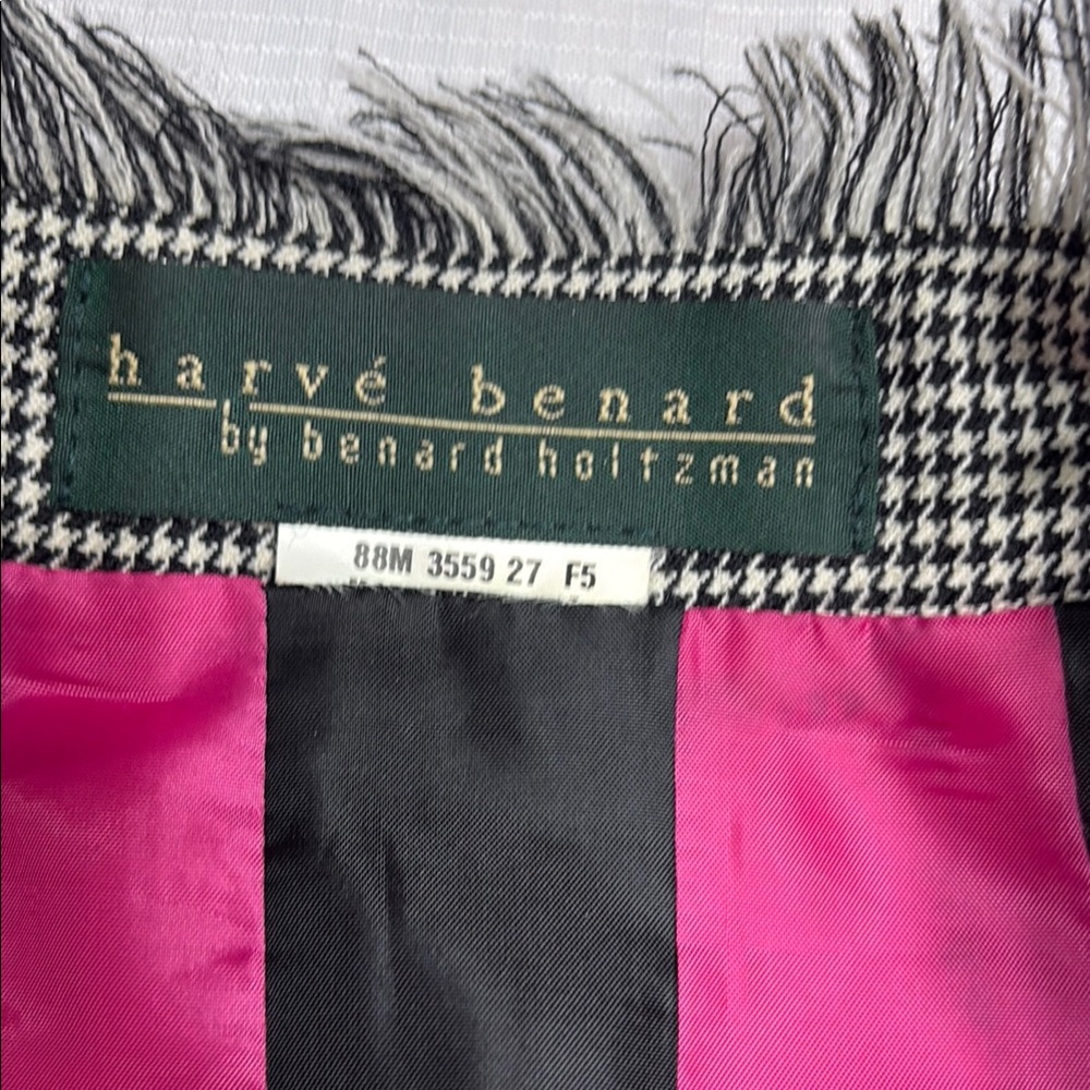 Harve Bernard Women's Gray Wool Fringed Jacket- Size Large - Picture 7 of 8